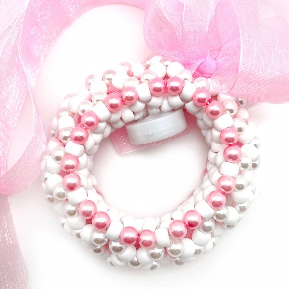 LASR Sugar Pop Light Up Ribbon Rave Kandi Bracelet - Picture 4 of 5